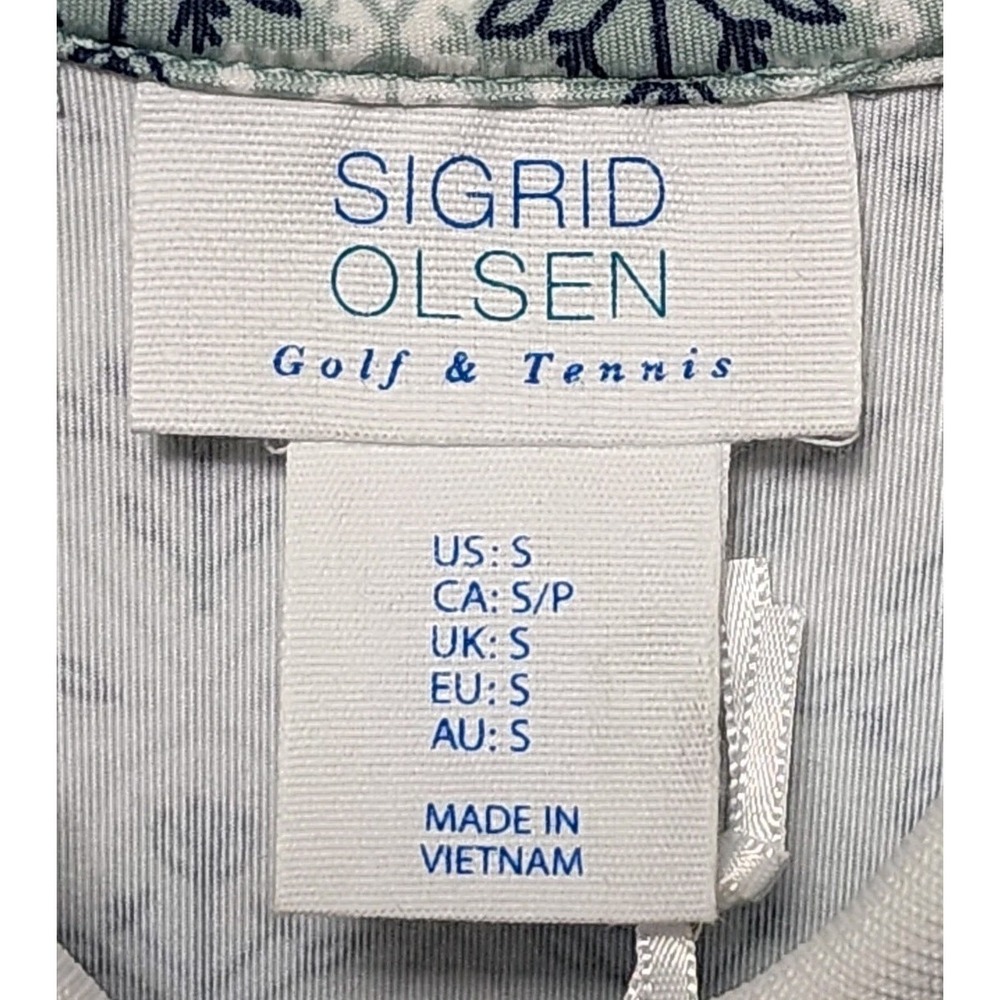Sigrid Olsen Women's Golf Tennis Floral 1/4 Zip Long Sleeve Shirt Jacket S NWT - Picture 5 of 7